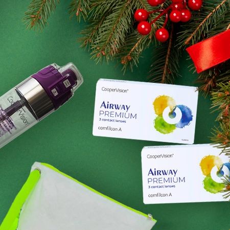 Подарок за покупку  2-х и более упаковок   линз Airway Premium